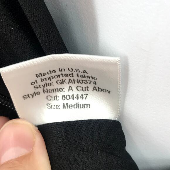 Katie May A Cut Above Gown M Asymmetric Mesh Cutout One Shoulder High Slit NWT - Picture 8 of 13